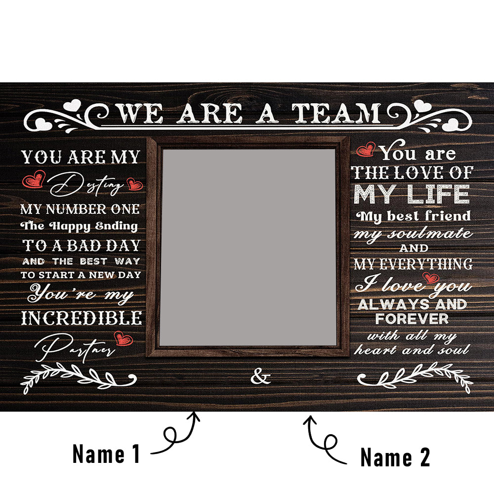 Valentine’s Day Personalized Couple Canvas Wall Art