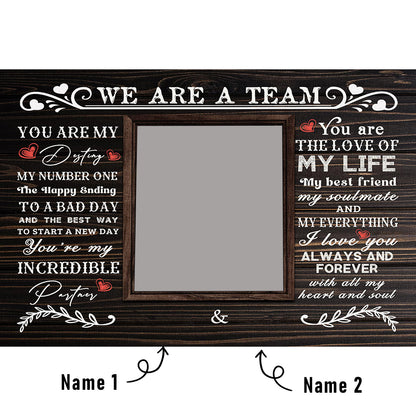 Valentine’s Day Personalized Couple Canvas Wall Art