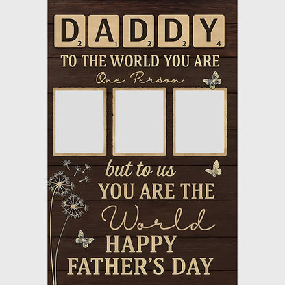 Father's Day Personalized Custom Canvas Print